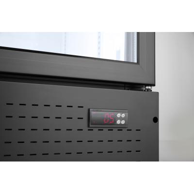 Barová chladnička s podsvíceným panelem, dvoudveřová, Arktic, 512L, Černá, 230V/510W, 1120x585x(H)1900mm | 233795